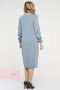 Платье женское 182-2369 Фемина (Серо-голубой/пайетки серый)