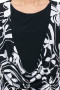 Блуза "Олси" 1710014 ОЛСИ (Черный/белый узор)