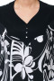 Блуза "Олси" 1710015 ОЛСИ (Черный/белый узор)